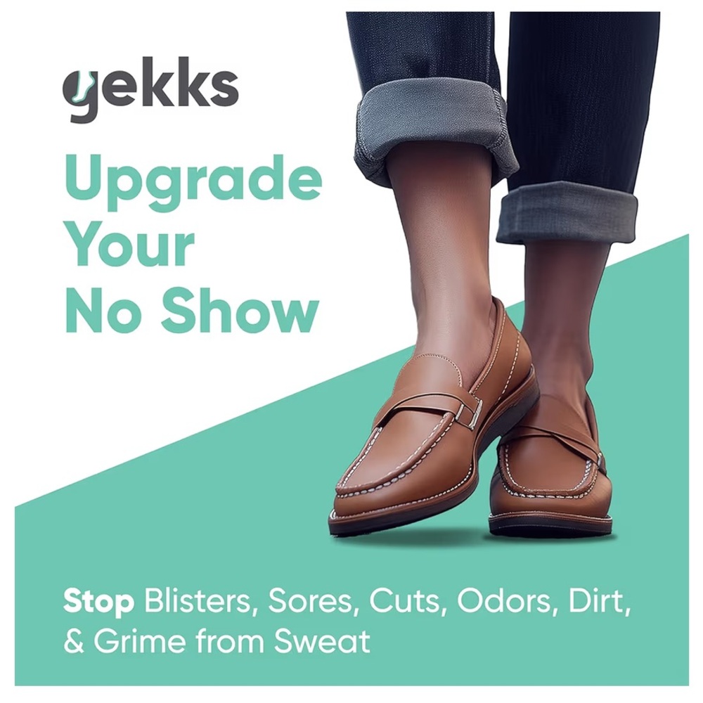 Gekks thin breathable liners that grip to the interior ballet flats go sockless